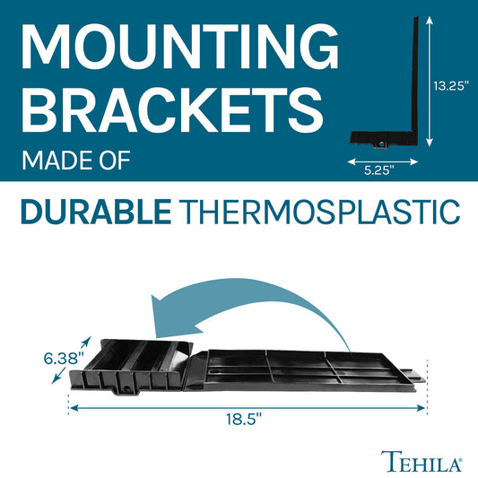 Tehila Black Wall Mounting Kit for Tehila Standard Sinks - view 2