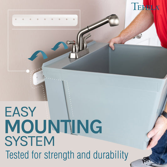 Tehila Grey Wall Mounting Kit for Tehila Standard Sinks - view 2