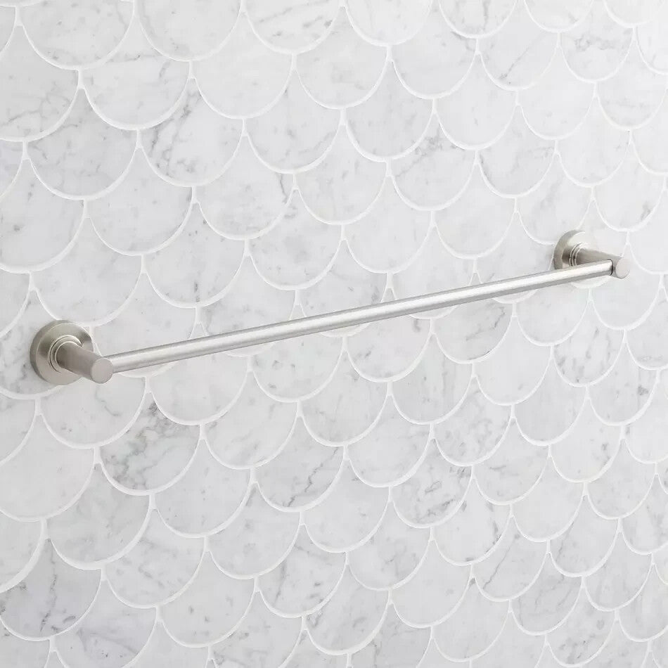 Signature Hardware-Lexia 24" Towel Bar-Brushed Nickel