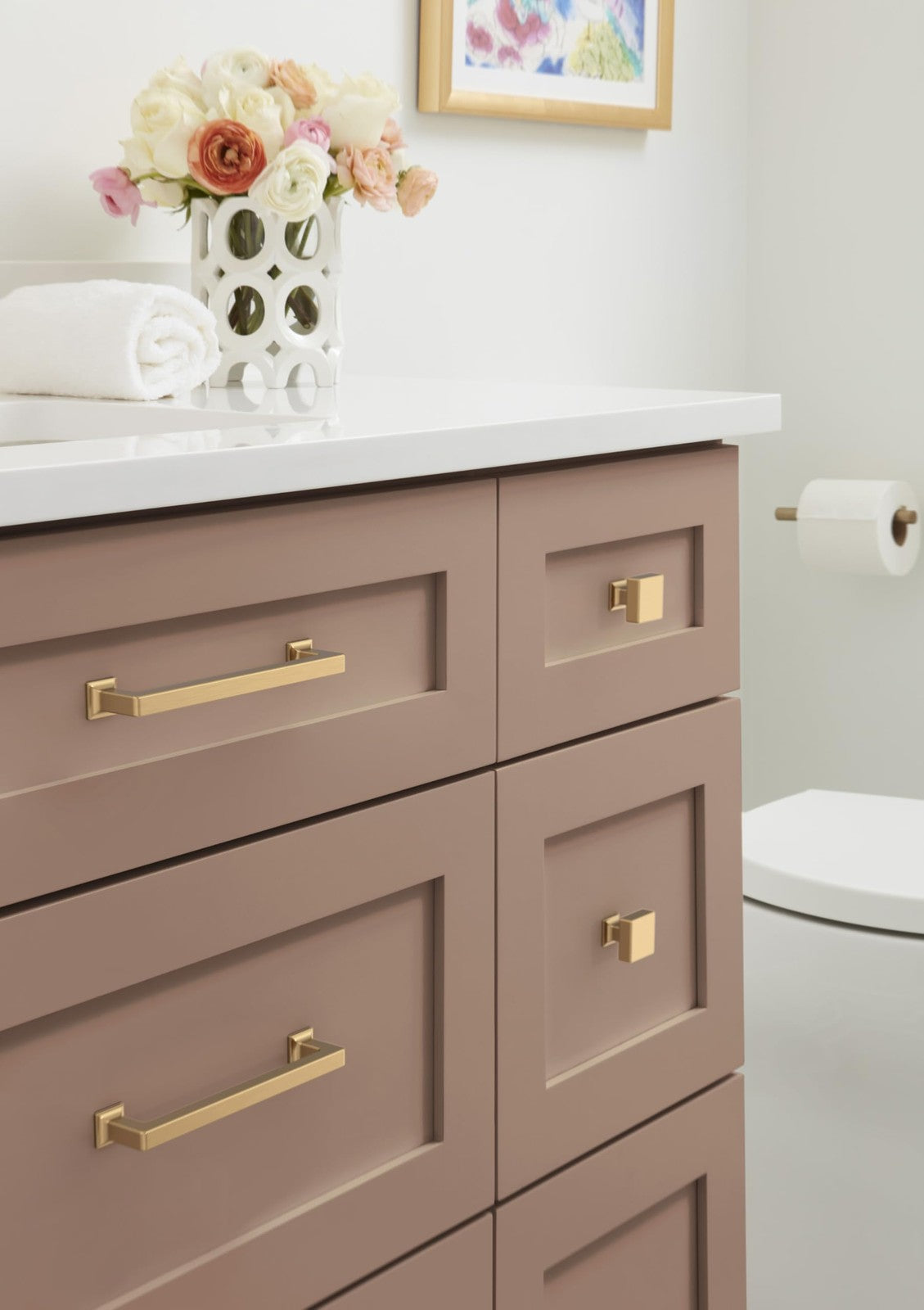 Amerock Lintel 6-5/16" Center-to-Center Champagne Bronze Cabinet Pull, BP37444CZ
