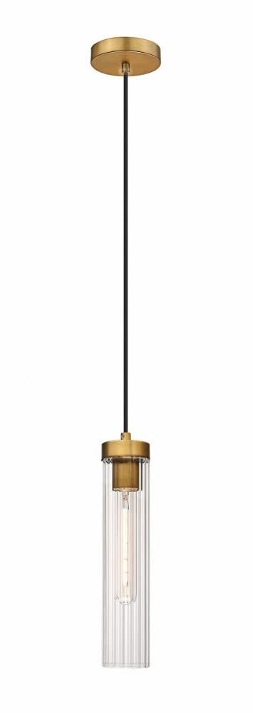 Z-Lite 740P-RB Beau Pendant, 1-Light 60 Watts, Rubbed Brass