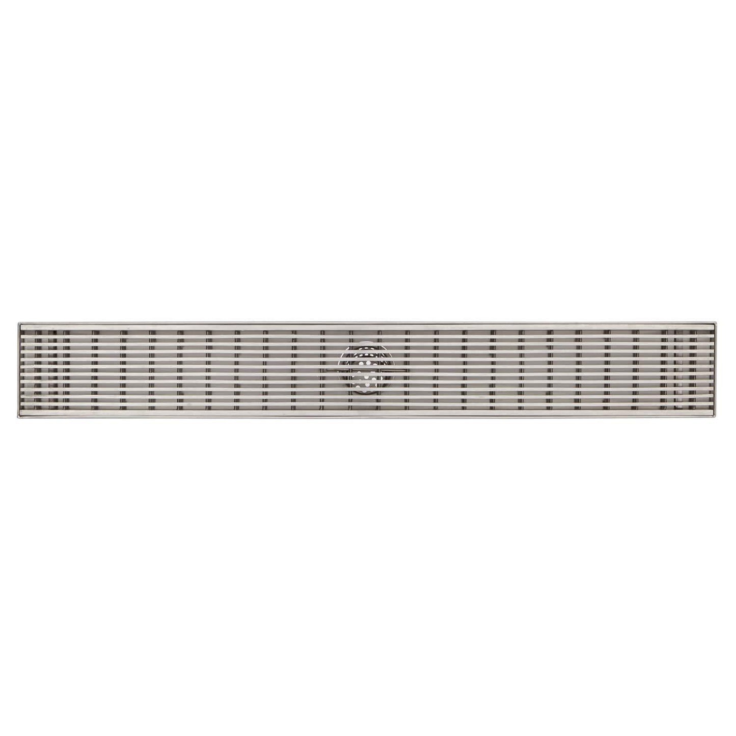 SH 443308 Carmen 60" Linear Shower Drain with Flange - Matte Black