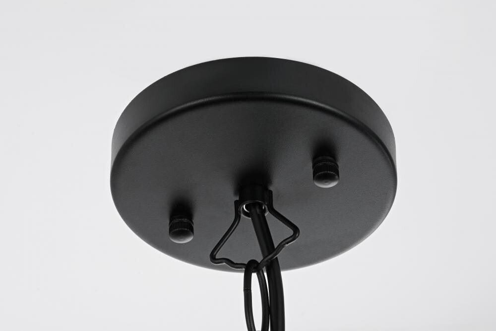 Elegant Lighting OD324H11BK Venango 7 inch Outdoor Pendant in Black