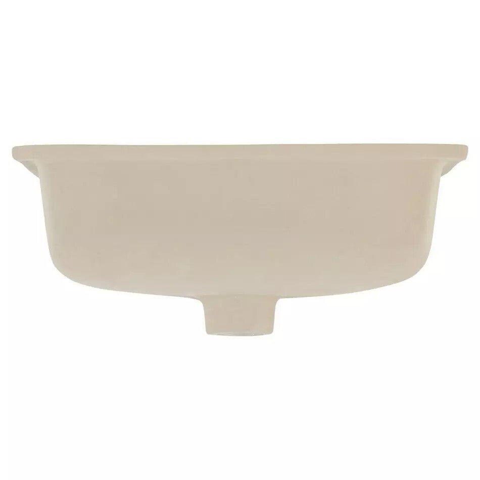 Signature Hardware - Destin White Square Porcelain Undermount Bathroom Sink