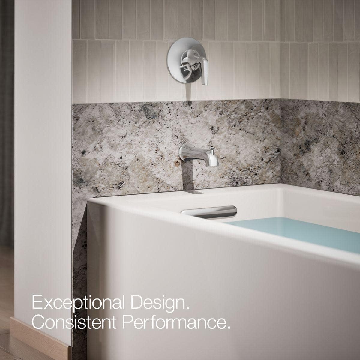 Kohler K-28563 Tempered 6-3/8" Integrated Diverter Tub Spout - Matte Black