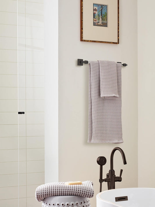 Amerock BH36063CORB Clear/Oil-Rubbed Bronze Towel Bar 18 in (457 mm) Glacio