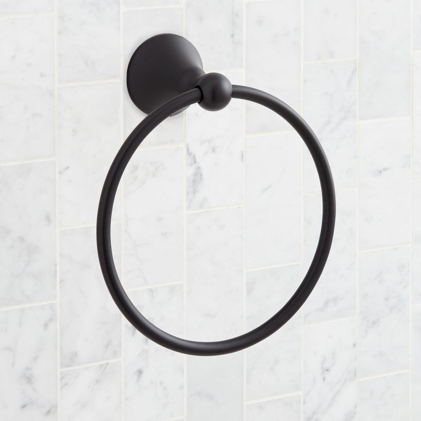 Signature Hardware SH555048ORB Traditional 6-7/8" Towel Ring - Oil Rubbed Bronze