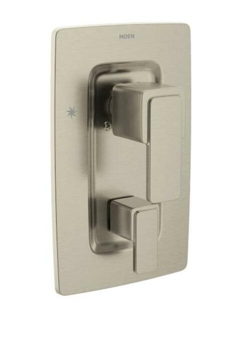 Moen T2570BN Valve Trim Iver with Diverter Connection 2 Lever Brushed Nickel
