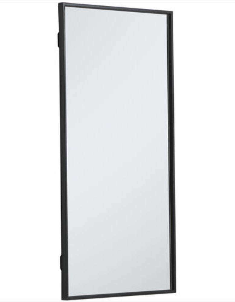 Elegant Lighting MR41436BK Monet 36 X 18 inch Black Wall Mirror