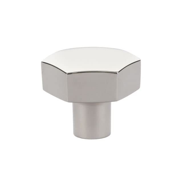 Emtek 86458US14 1.5 in Mod Hex Cab Knob, Bright Nickel