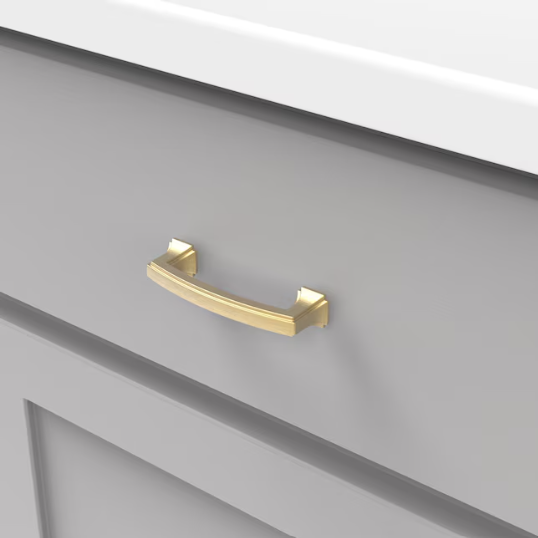 Hickory Hardware P3231-BGB-10B - Bridges 3" C2C Brushed Golden Brass (10 Pack)