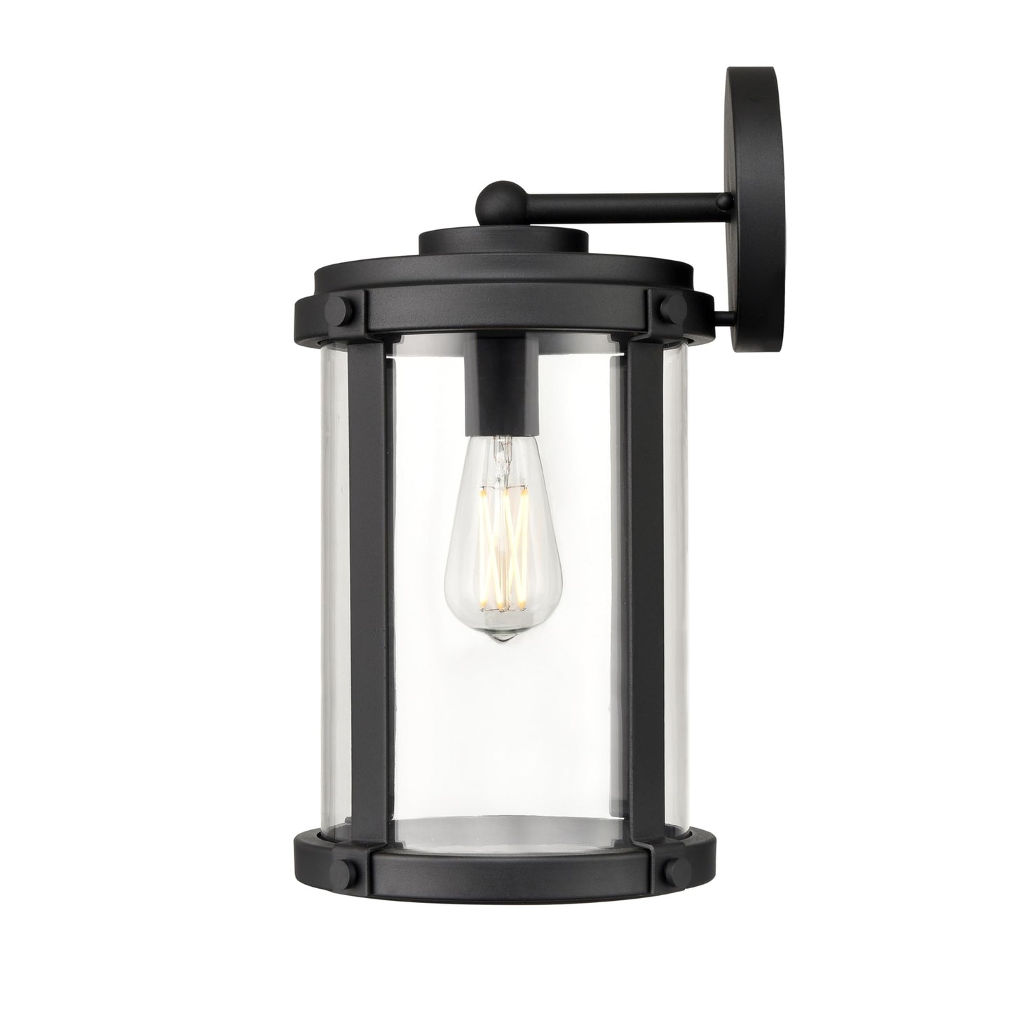 ML Lighting 290001-TBK 1-Light Outdoor Wall Sconce in Textured Black Finish