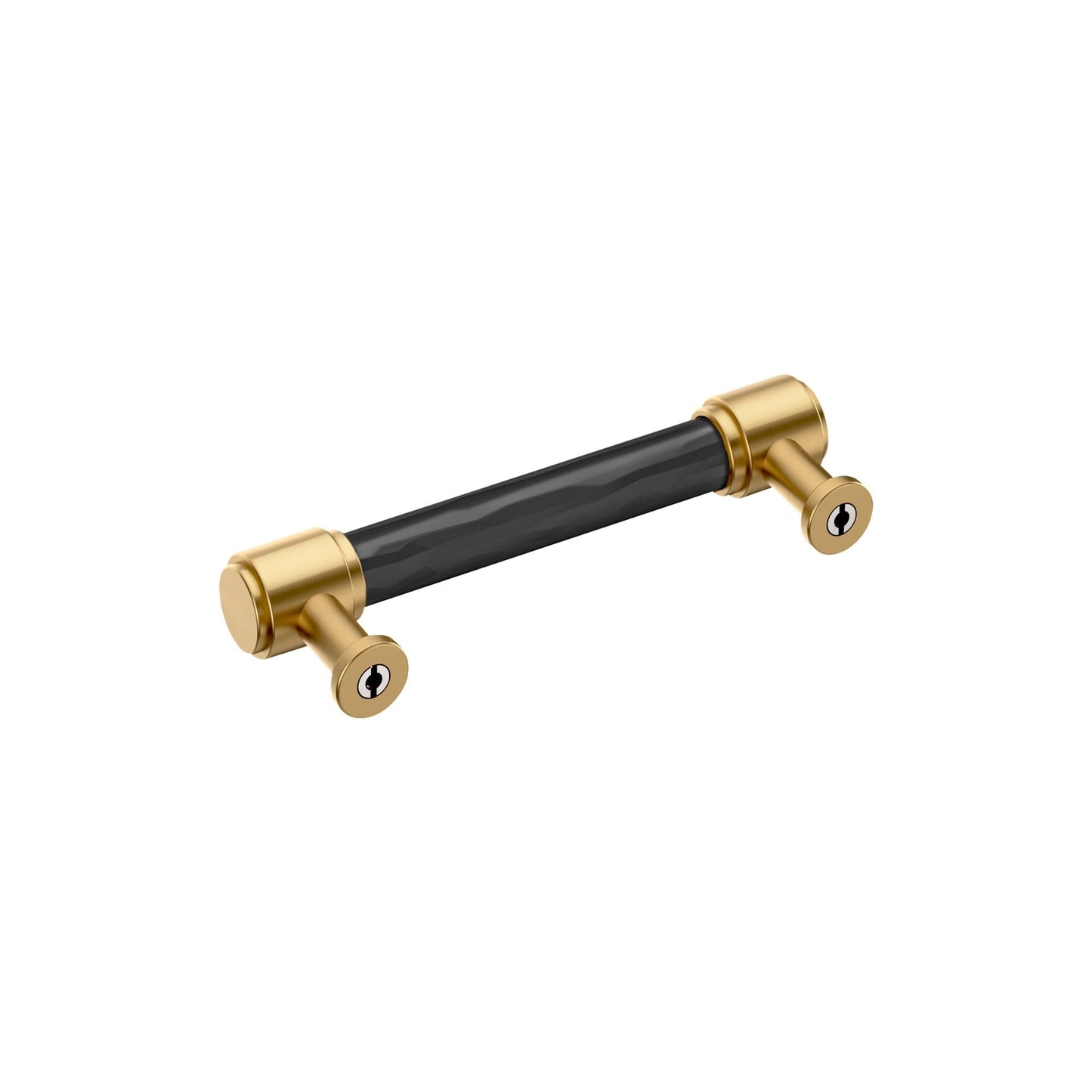Amerock BP37537G10 Lazzara 3-3/4" C2C Hammered Bar Cabinet Pull - Satin Nickel