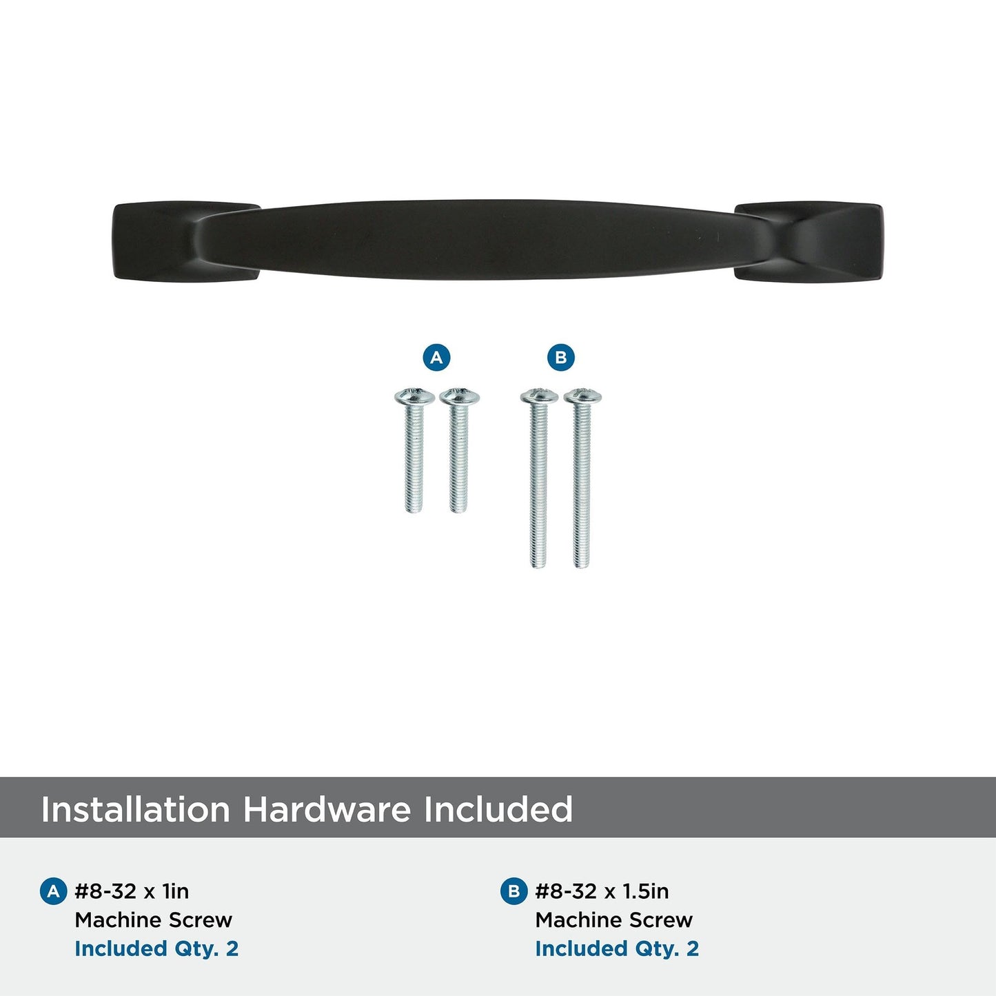 Amerock BP553178BR Highland Ridge Cabinet Pull Black Bronze 3-3/4" C2C