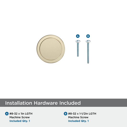 Amerock BP36880BBZ Exceed 1-1/2" Diameter Golden Champagne Cabinet Knob