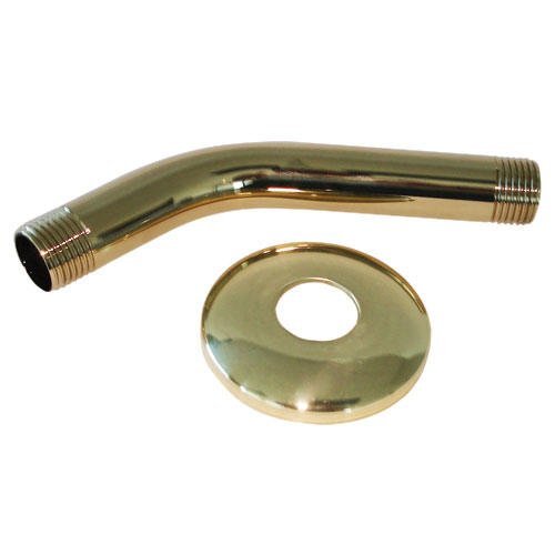 Signature Hardware SH441091BN 8" Standard Shower Arm and Flange - Brushed Nickel