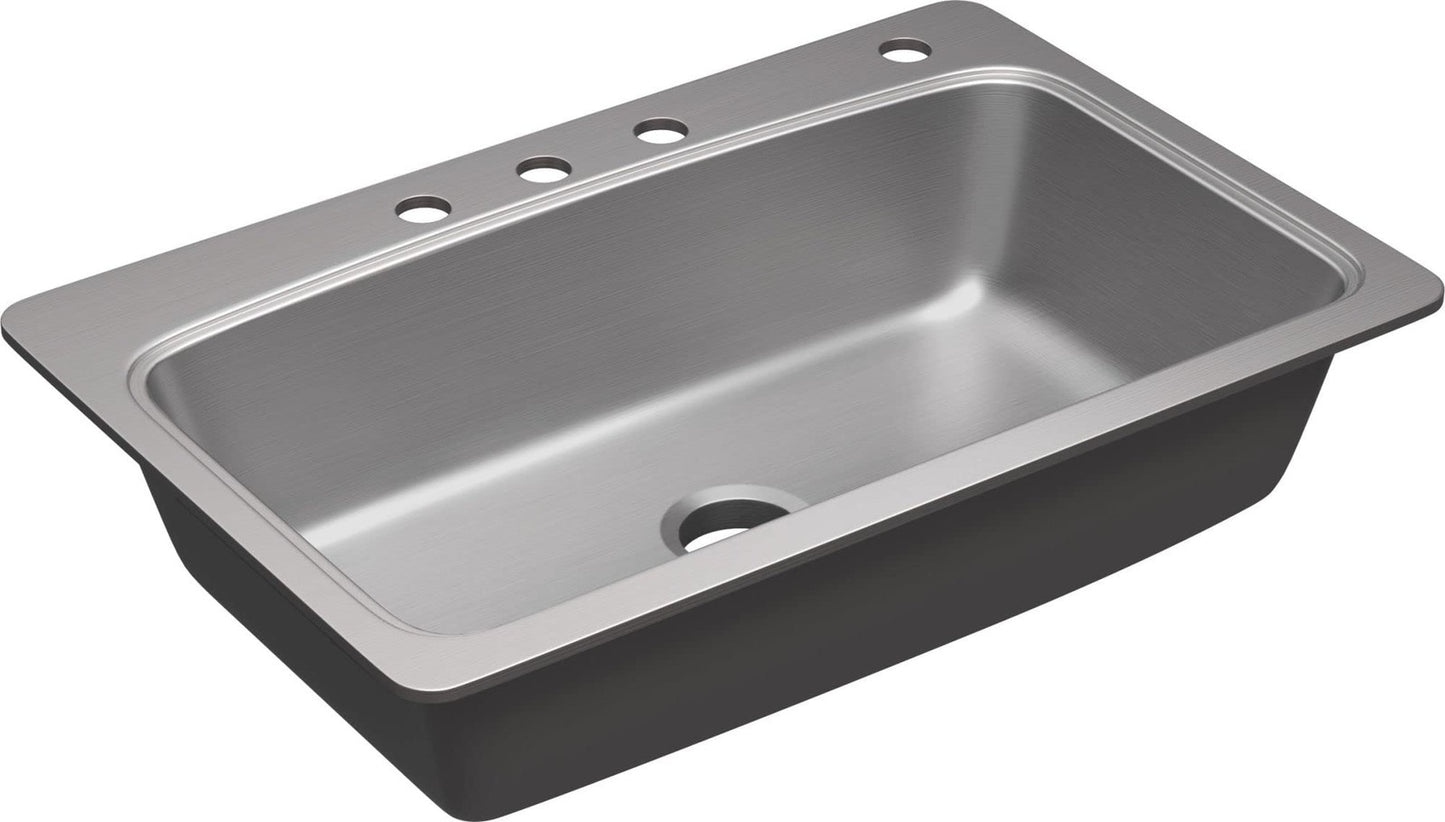 PROFLO PFSR1B332284 Bealeton 32-15/16" DropIn Kitchen Sink-Stainless Steel