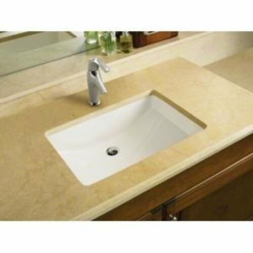 Kohler K-2215-7 1-Bowl Undermount Bathroom Sink w/Overflow Black Black
