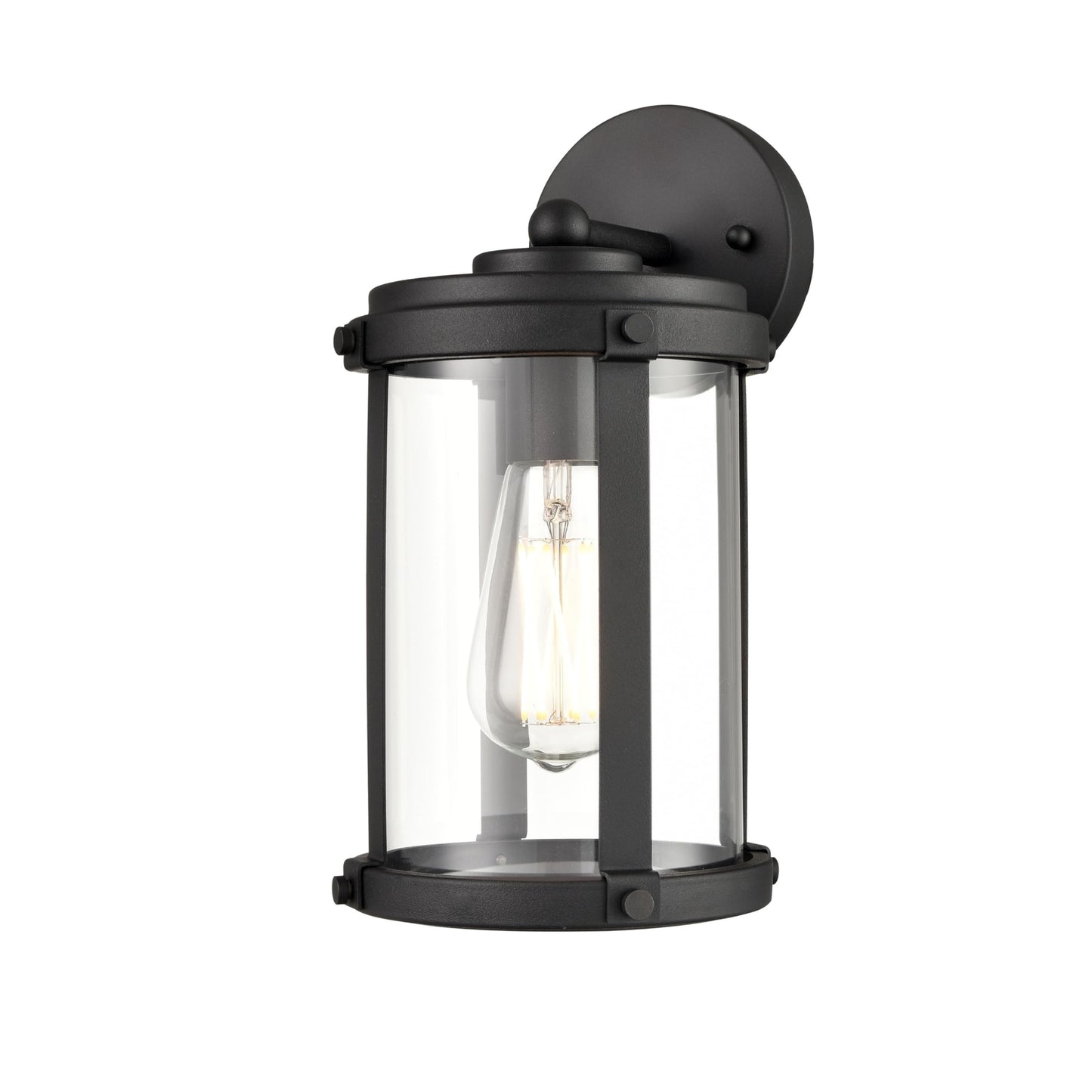 ML Lighting 290001-TBK 1-Light Outdoor Wall Sconce in Textured Black Finish