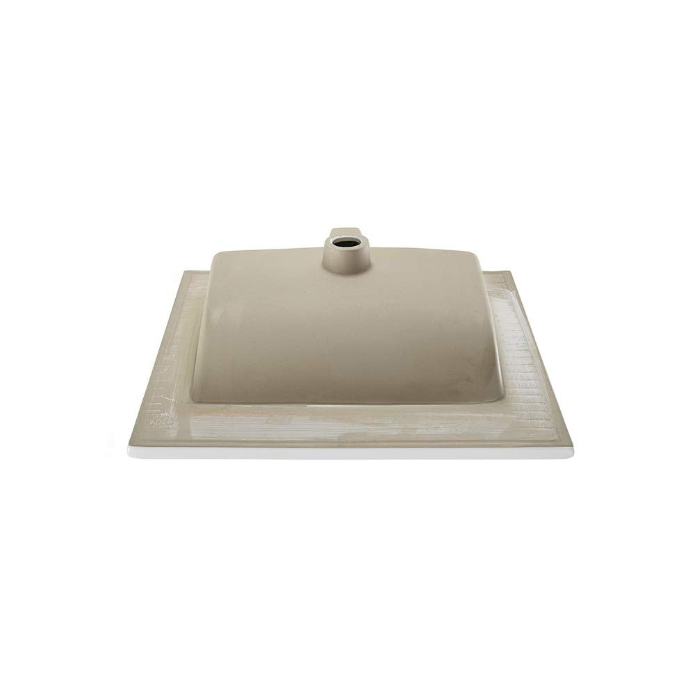 Swiss Madison SM-BV18S - 18" Ceramic Square Vanity Sink Top, White