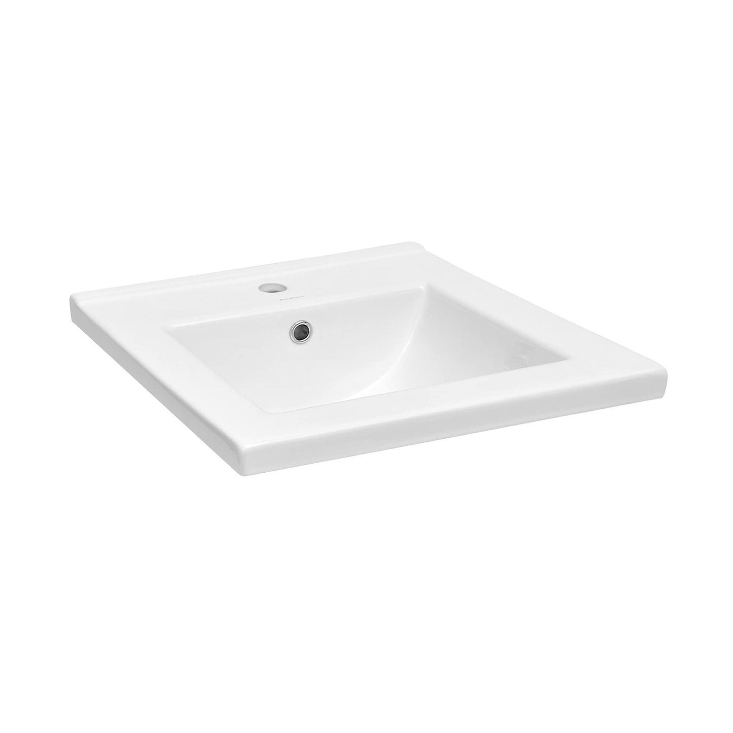 Swiss Madison SM-BV18S - 18" Ceramic Square Vanity Sink Top, White