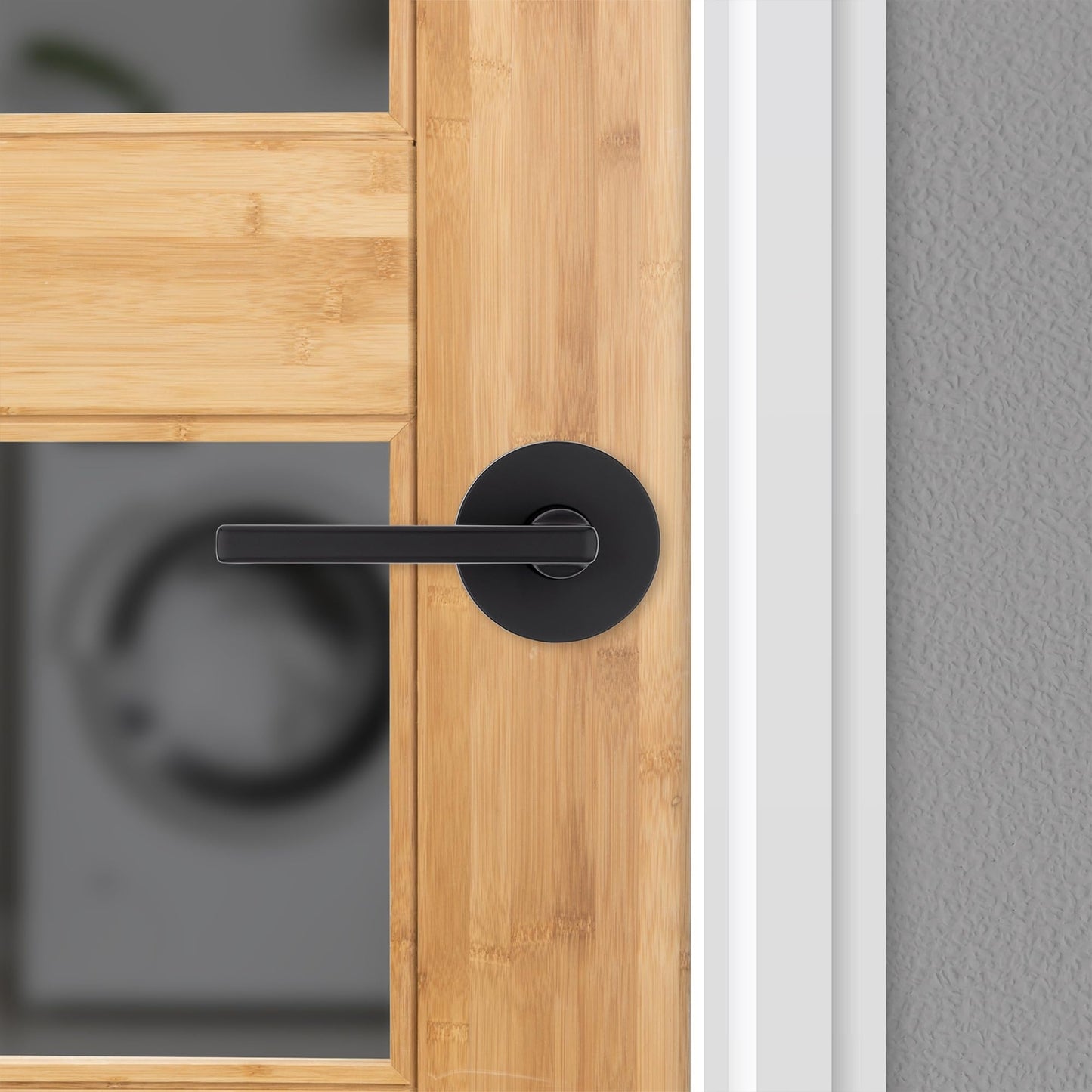 Kwikset 720HFLRDT-514 Halifax Interior Passage Door Knob Non-Locking Matte Black
