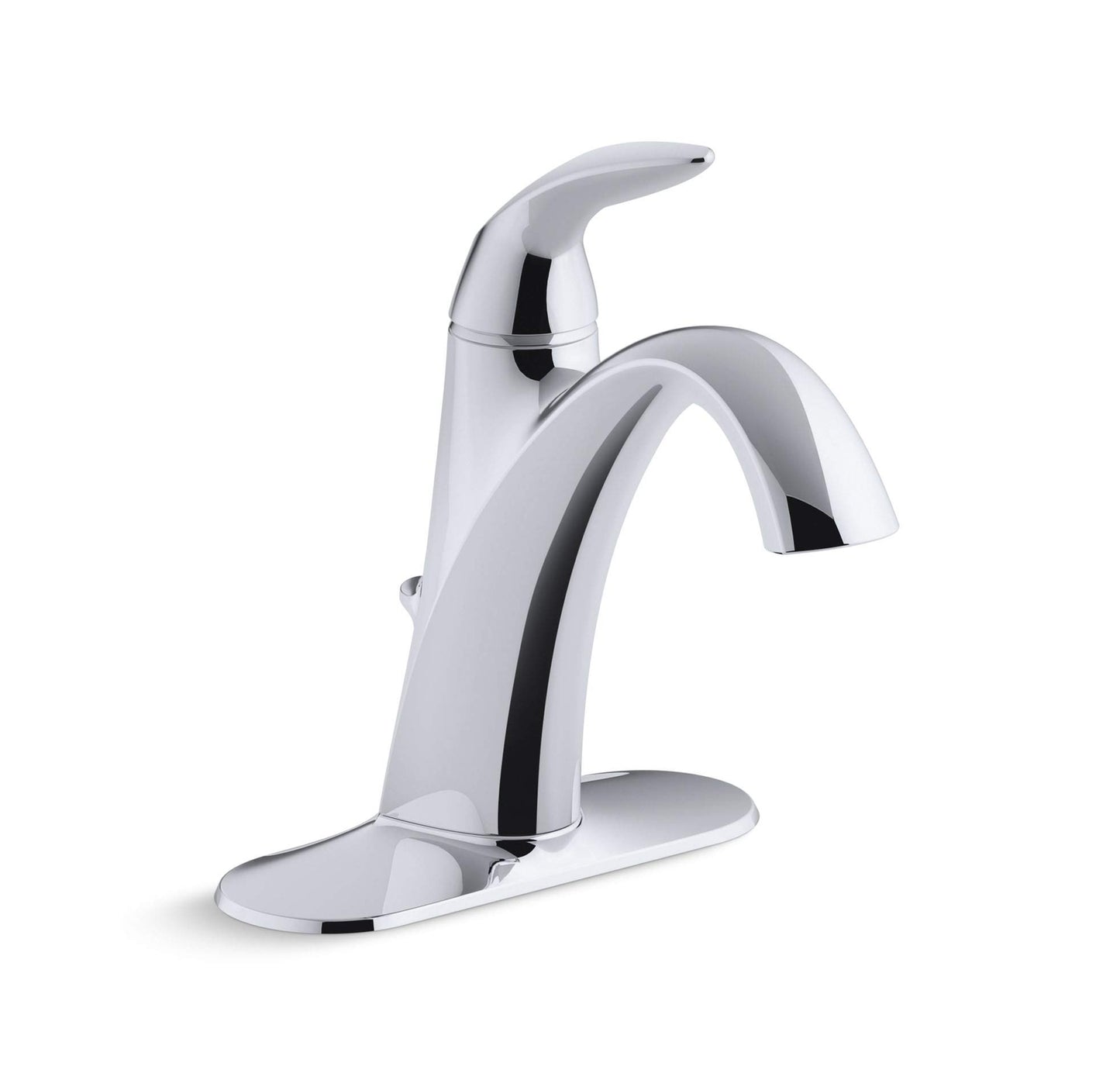 Kohler K-45800-4-CP Alteo Centerset Bathroom Sink Faucet w/Metal Drain-Chrome
