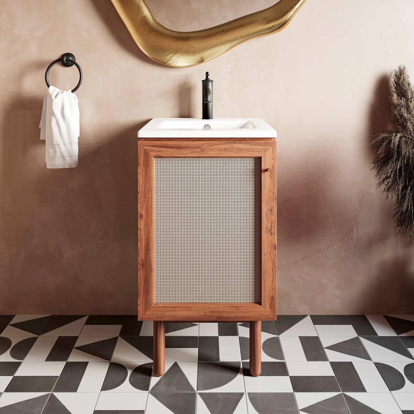 Swiss Madison SM-BV18S - 18" Ceramic Square Vanity Sink Top, White