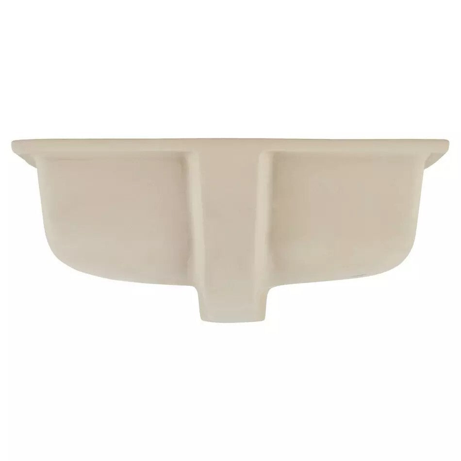 Signature Hardware - Destin White Square Porcelain Undermount Bathroom Sink