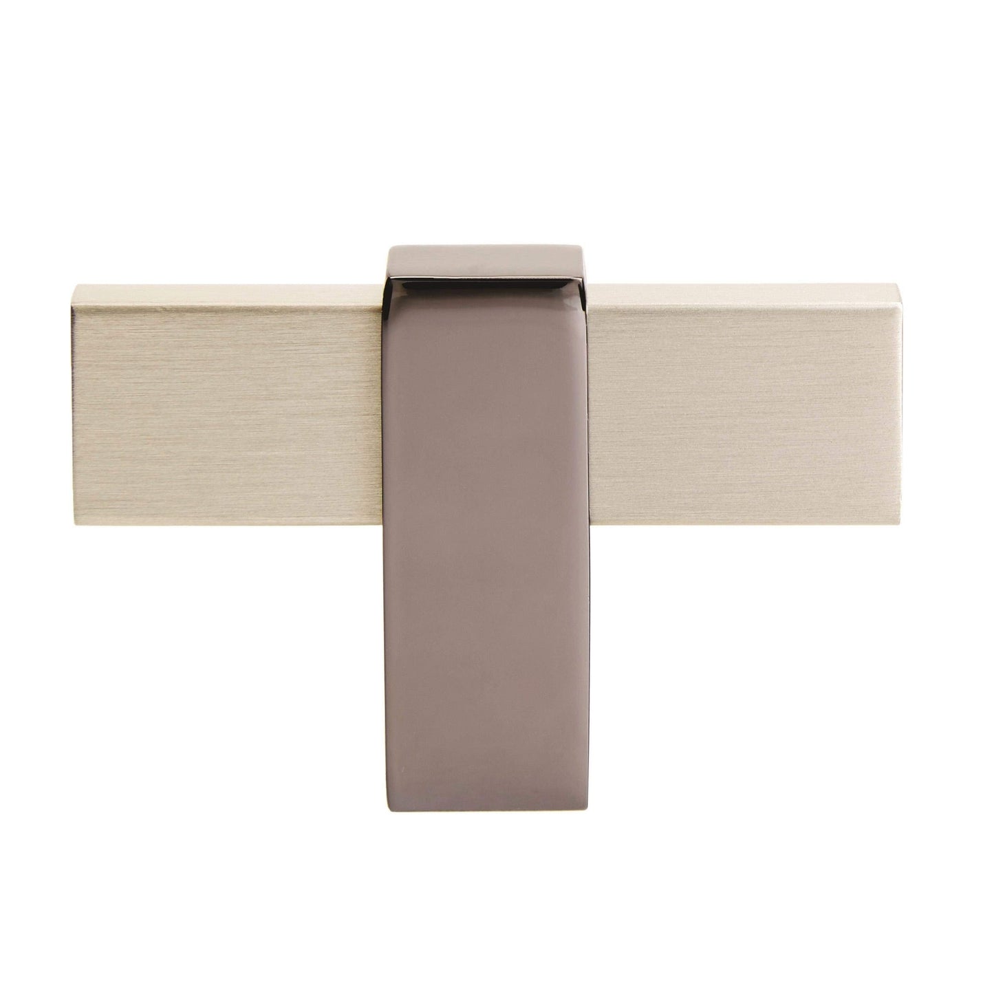 Amerock | Cabinet Knob Silver Champagne/Black Nickel 2-3/8 inch (60 mm) Mulino