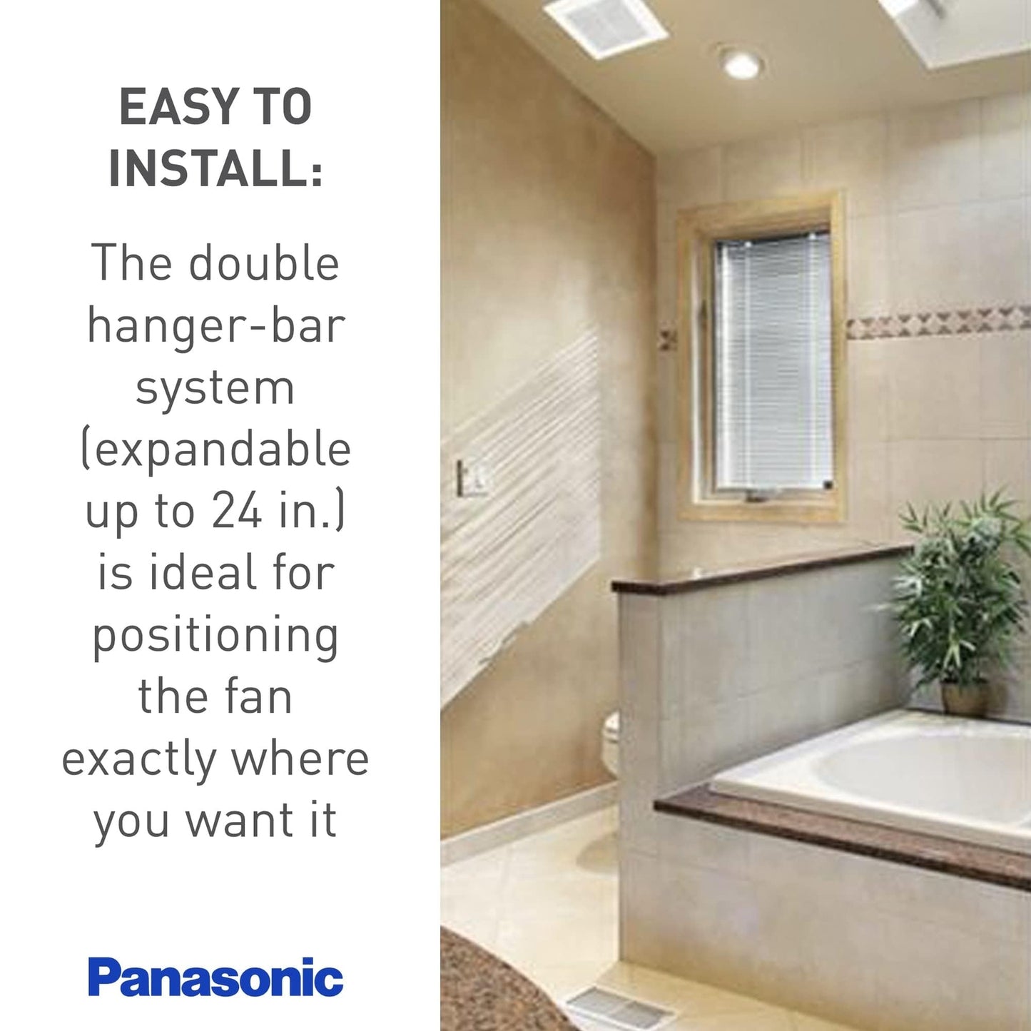 Panasonic FV-40VQ4 WhisperCeiling Spot Ventilation Fan - Bathroom Ceiling Fan