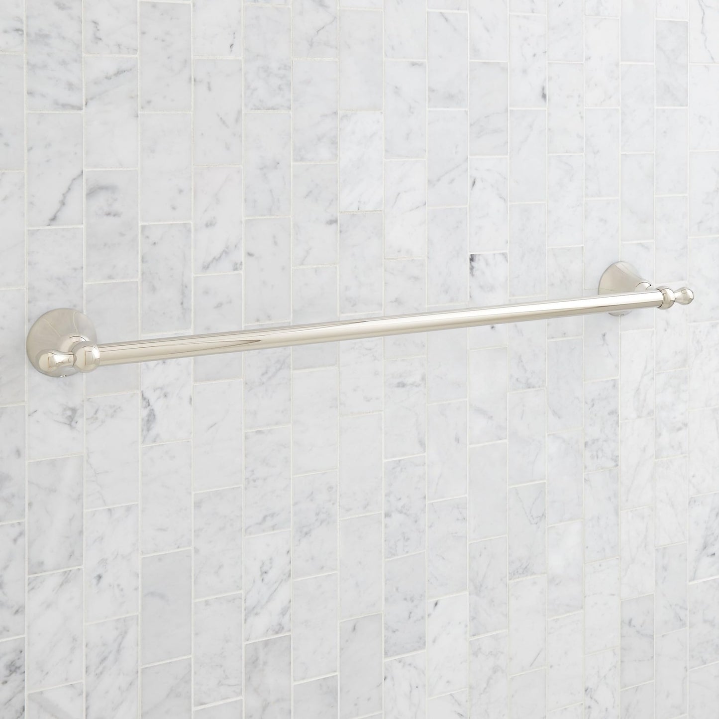 Signature Hardware 955108 Traditional 27-1/8" Towel Bar - Brushed Gold