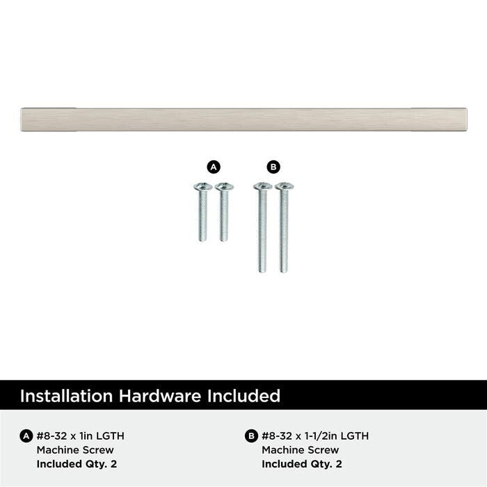 Amerock BP37132G10 Cityscape Collection 5-1/16 in. (128mm) Pull, Satin Nickel