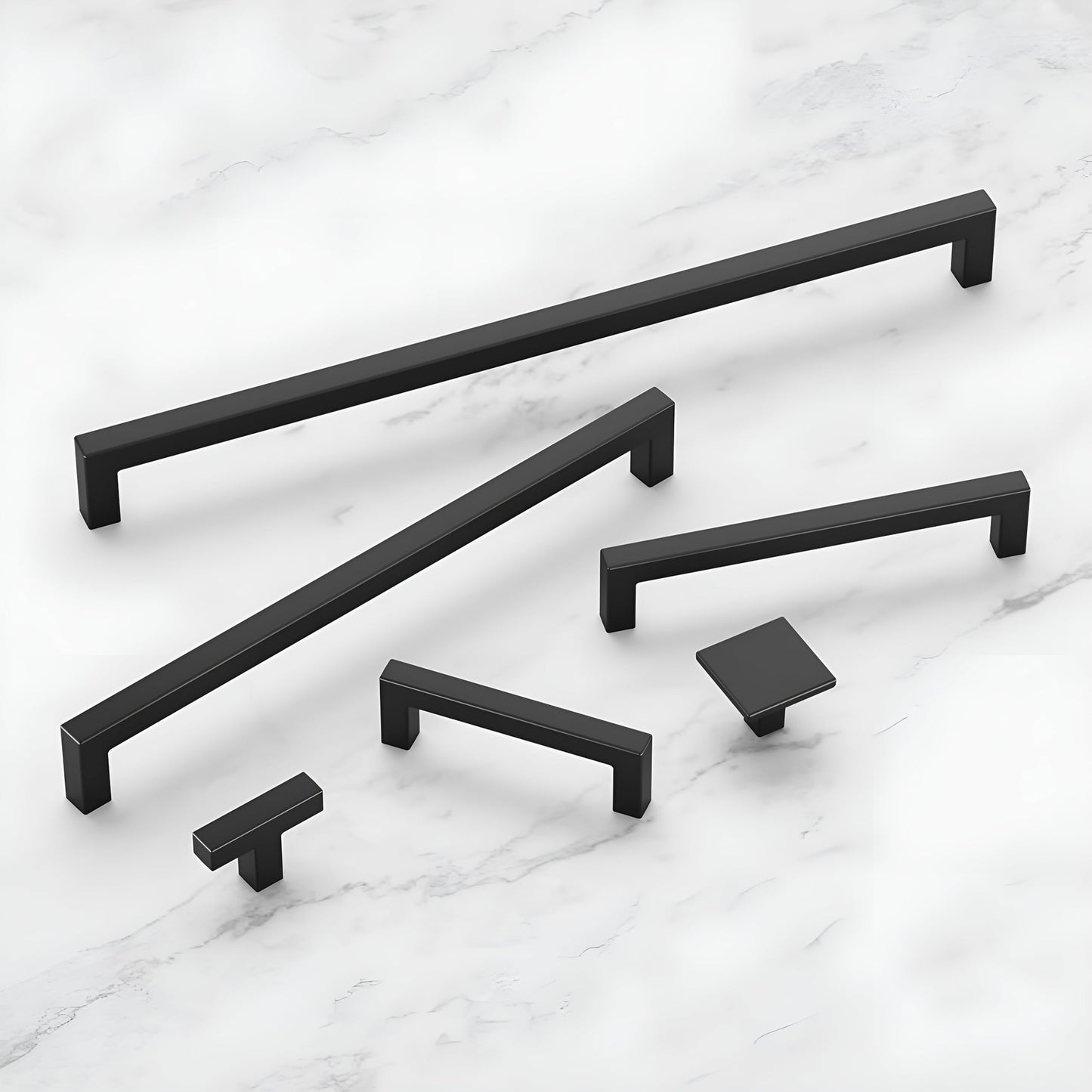 Hickory HW HH075326-MB-10B Kitchen Cabinet Pulls 3" Matte Black (Pack of 10)