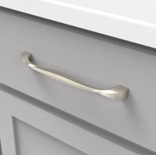Hickory H076019-14 - Twist 7-9/16" Center to Center Drawer pull- Polished Nickel