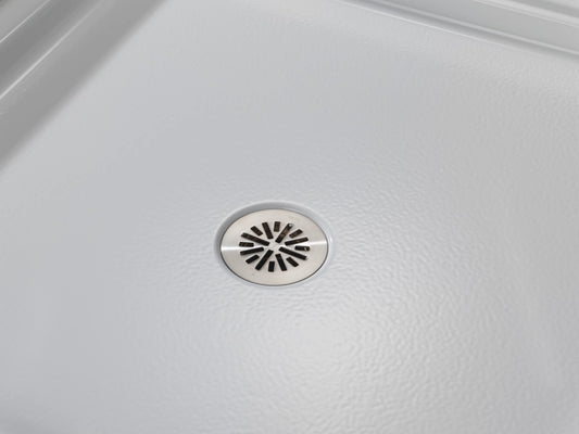 Delta DT051411-SS - 4 Inch Prefab Round Shower Drain - Brilliance Stainless