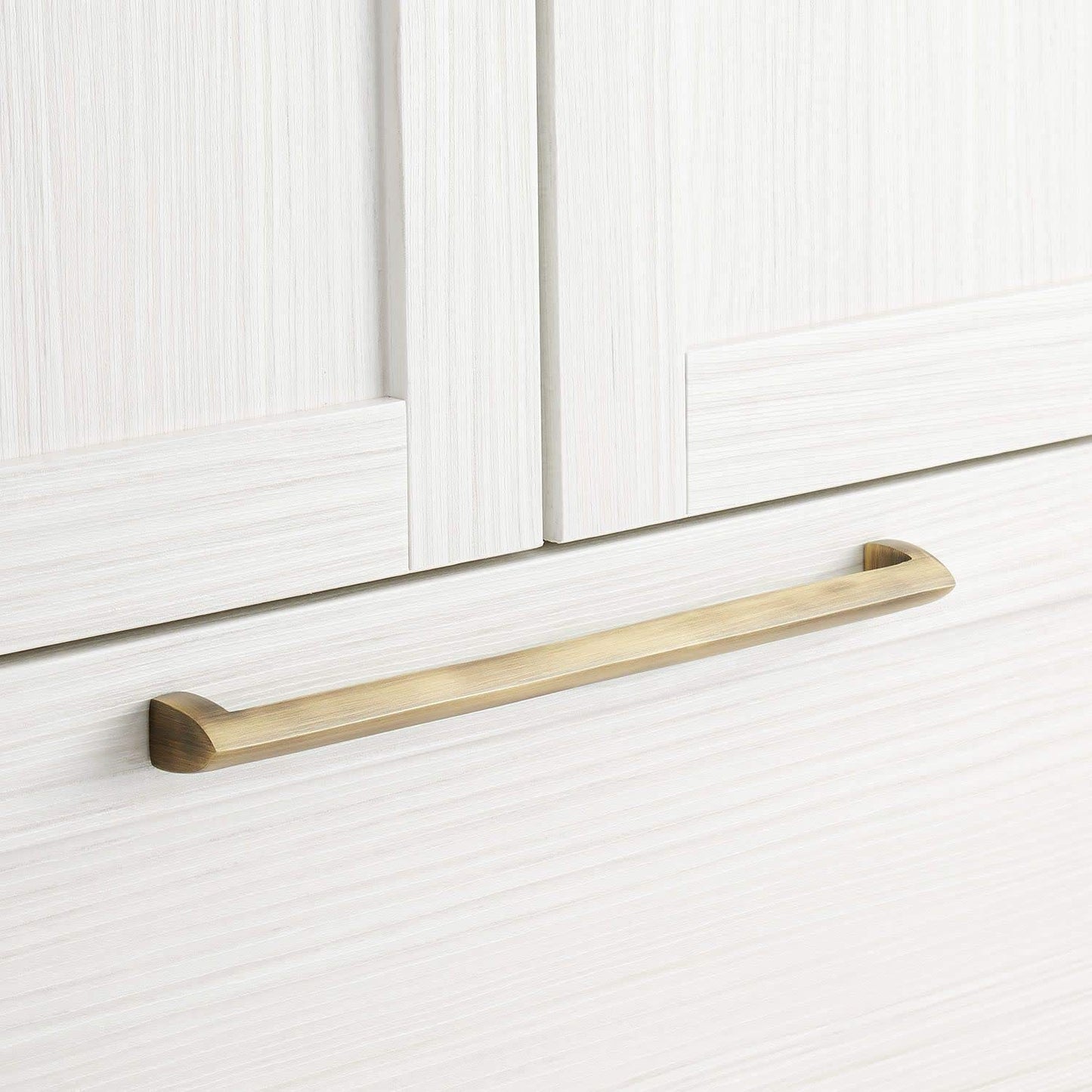 Signature Hardware HN-B-9000-18-AB 18" Rindahl Solid Brass Pull-Antique Brass