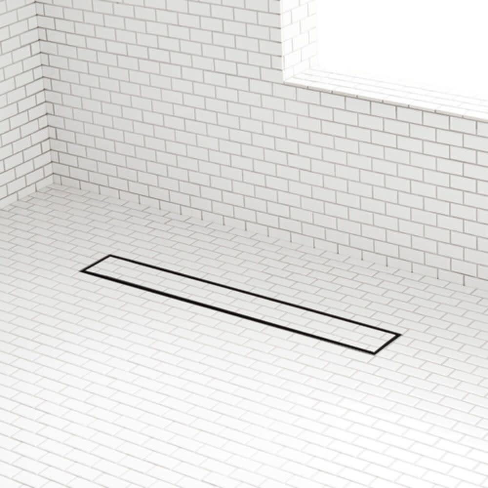 Signature Hardware 443314 Cohen 24" Tile Insert Linear Shower Drain Matte Black
