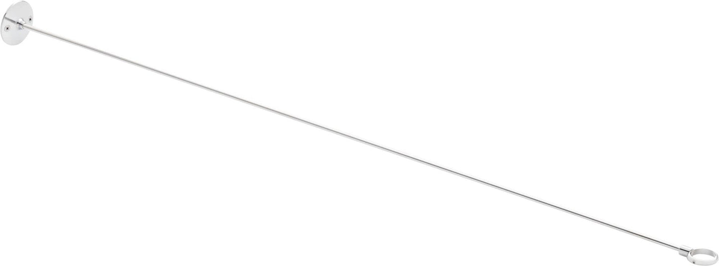 Signature Hardware 466833 36" Steel Shower Rod Ceiling Support - Brushed Nickel