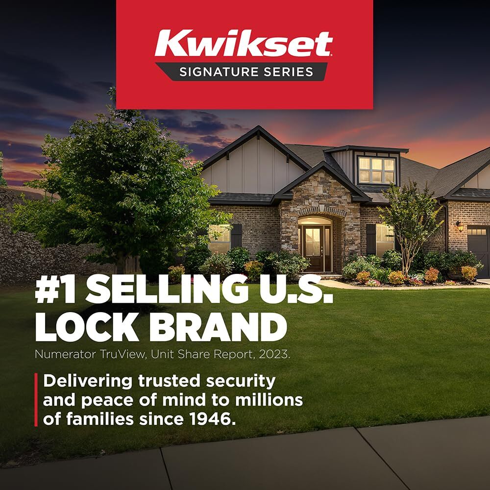 Kwikset 720HFLRDT-514 Halifax Interior Passage Door Knob Non-Locking Matte Black