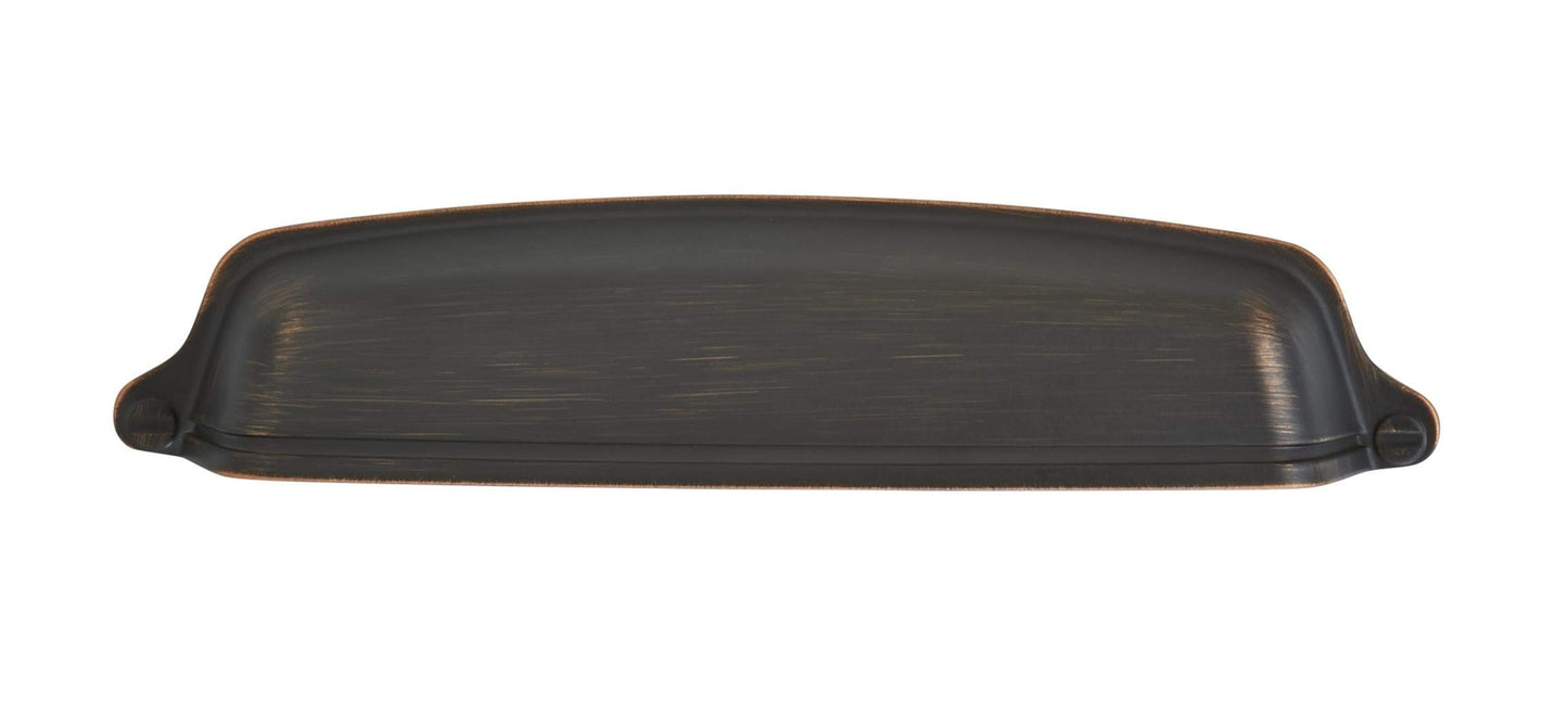 Amerock Cabinet Cup Pull Oil Rubbed Bronze 5-1/16 inch 128 mm Center-to-Center