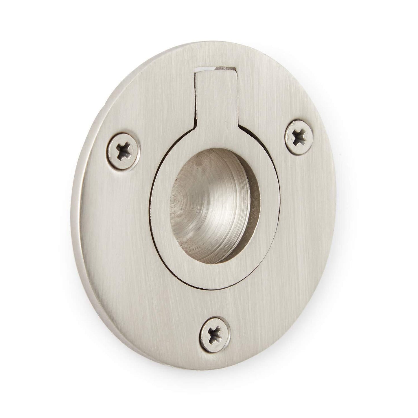 Signature Hardware 297354 2" Center to Center Flush Cabinet Pull Brushed Nickel