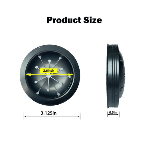 2 Pcs Garbage Disposal Splash Guard Replacement Waste King and GE Models, 3 1/8"