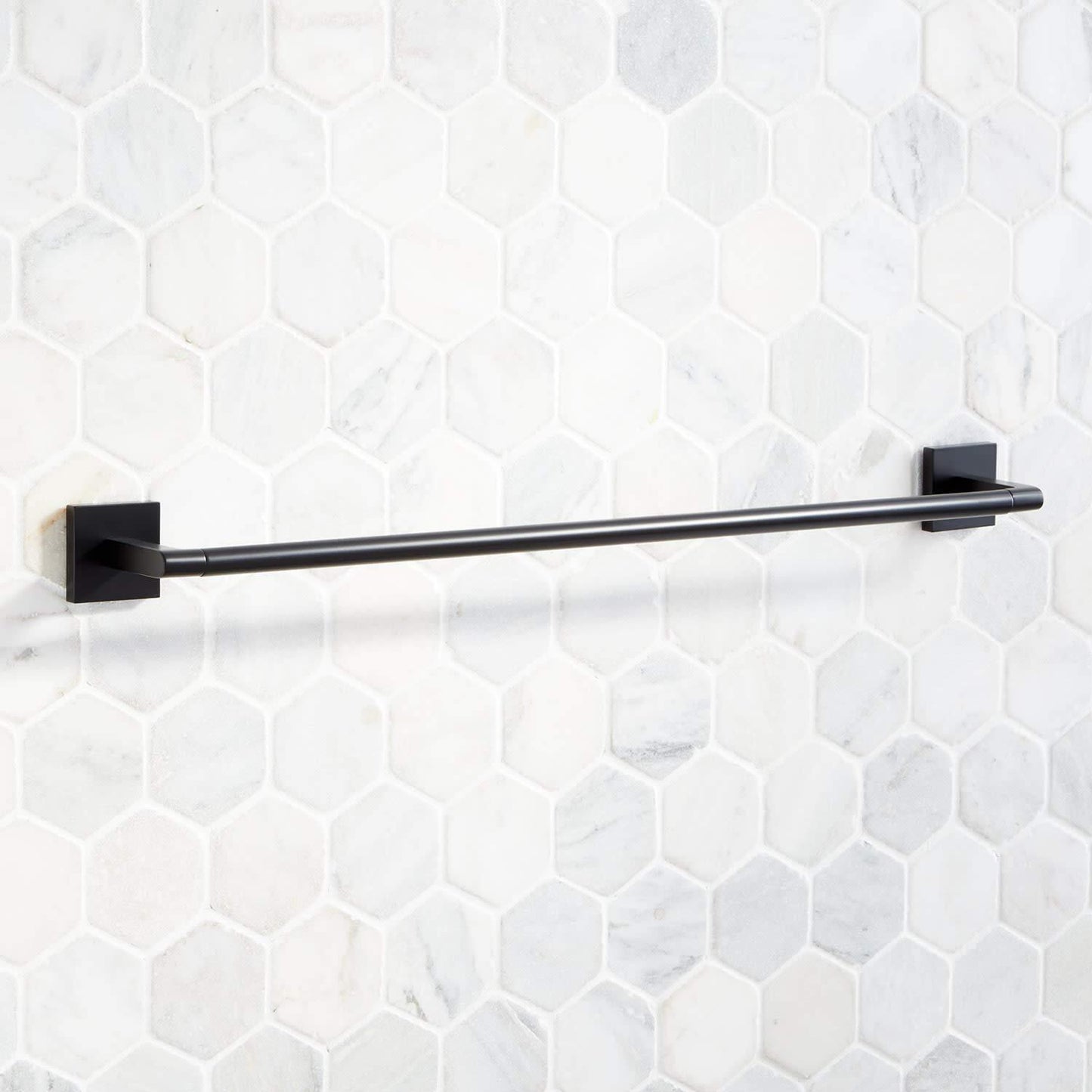 Signature Hardware 448346 Hibiscus 24" Towel Bar - Chrome
