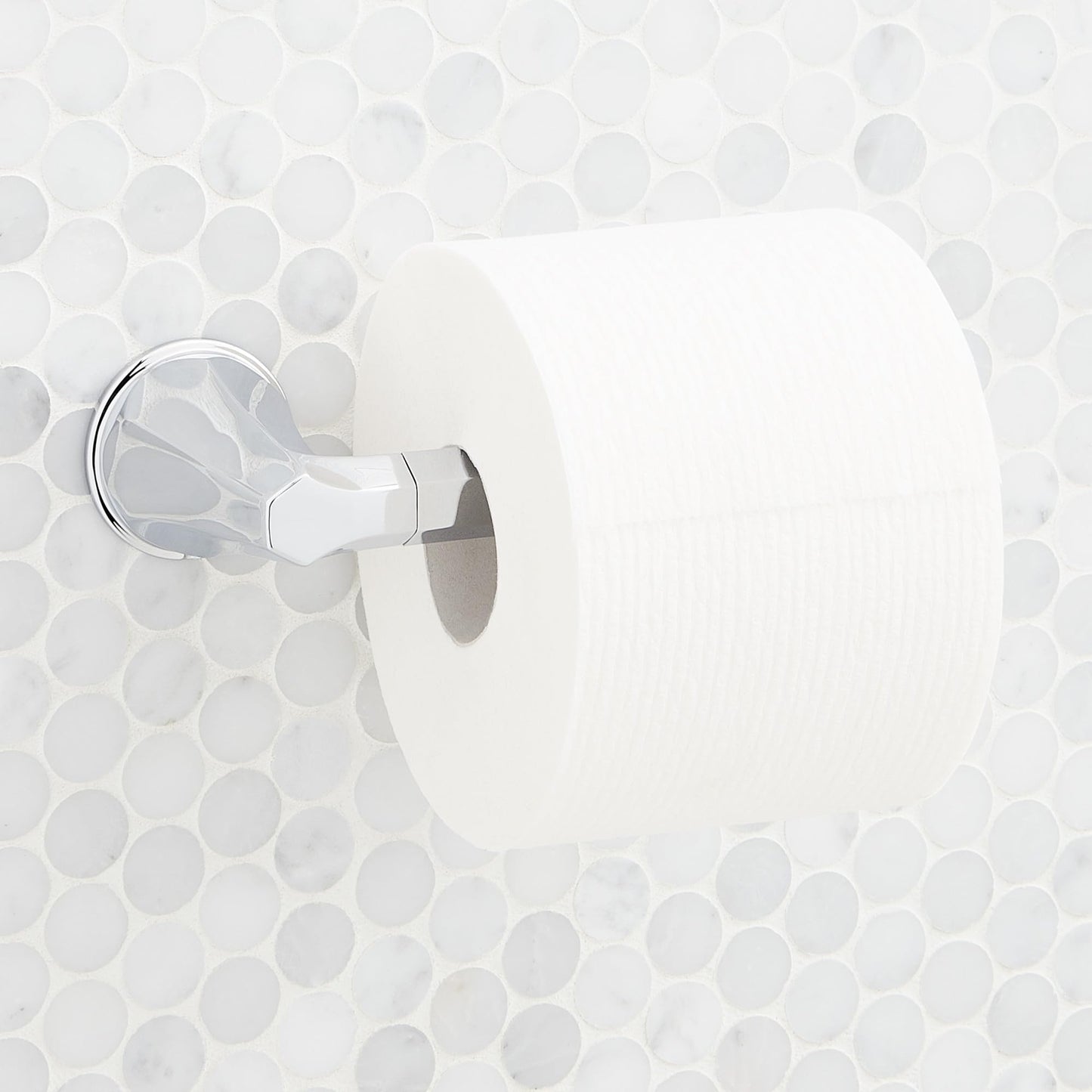 Signature Hardware SHEL555002CP Elita Wall-Mounted Toilet Paper Holder - Chrome