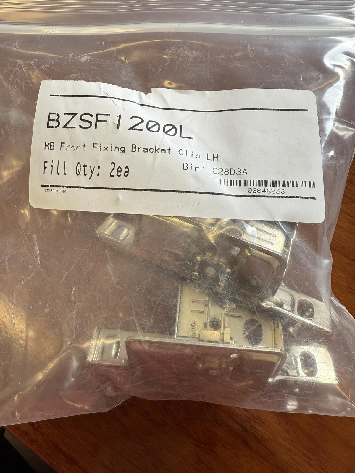 Blum Metabox BZSF1200L Left Hand Clip Front Fixing Bracket, Screw-on