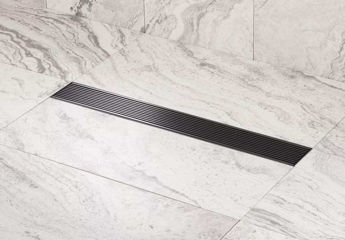 Signature Hardware 443292 Carmen 24" Linear Shower Drain- Matte Black
