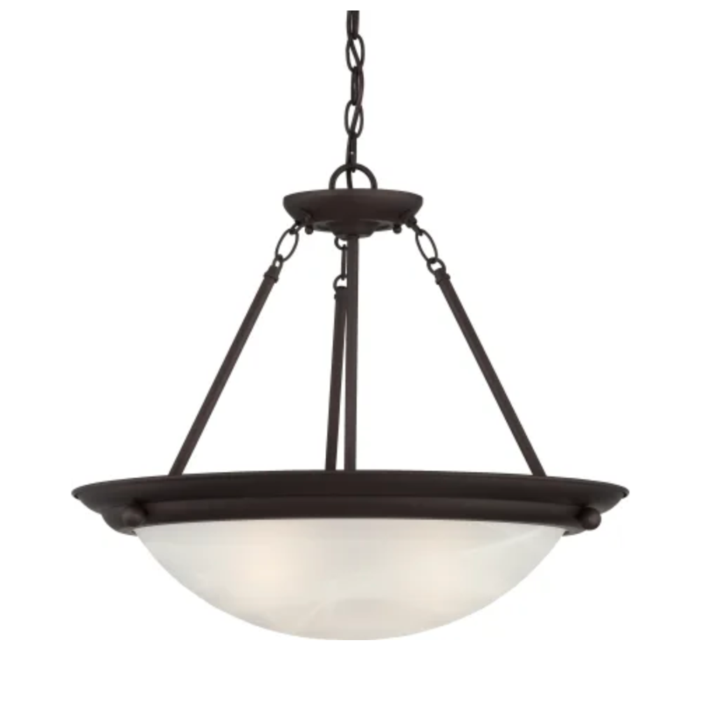 Volume Lighting Lunar 3 Light 22" Wide Pendant / Semi-Flush Ceiling Fixture