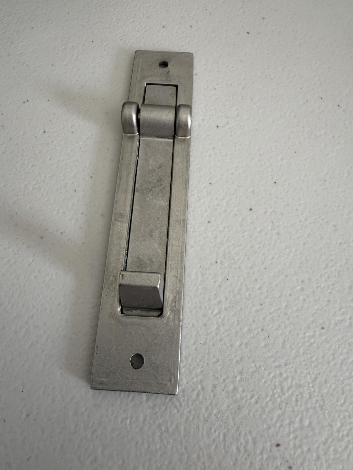 Deltana Pocket Door Jamb Bolt 6-1/8"x1-1/4" Brushed Nickel