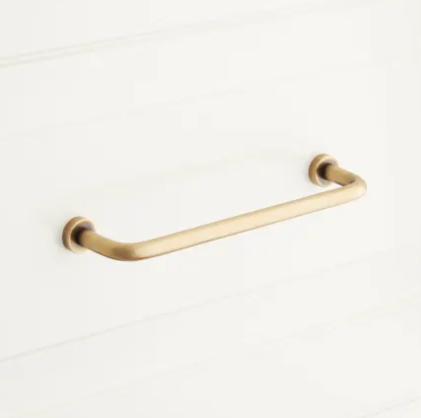 Signature Hardware SH551089AB Sidra 6-1/4" C2C Handle Cabinet Pull-Antique Brass